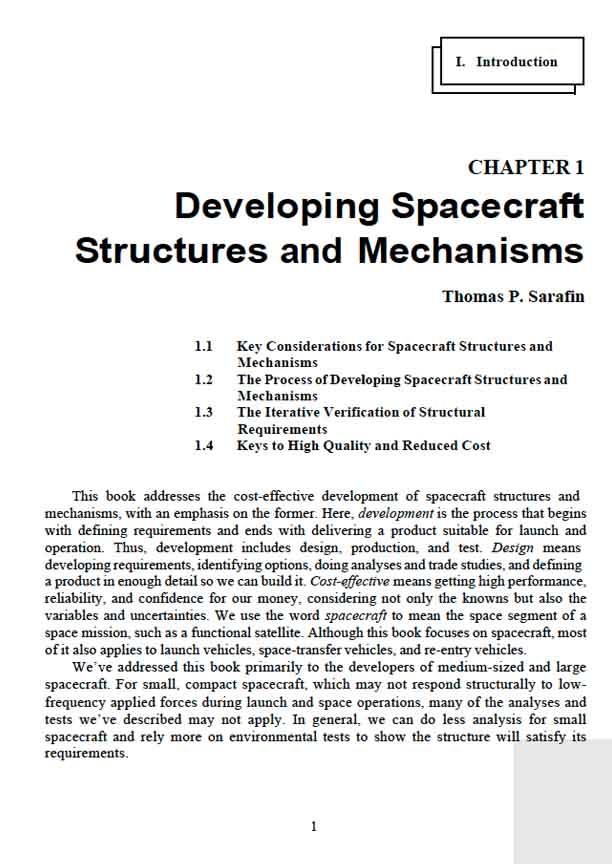 Space Structures Textbook Spacecraft Structures Preview